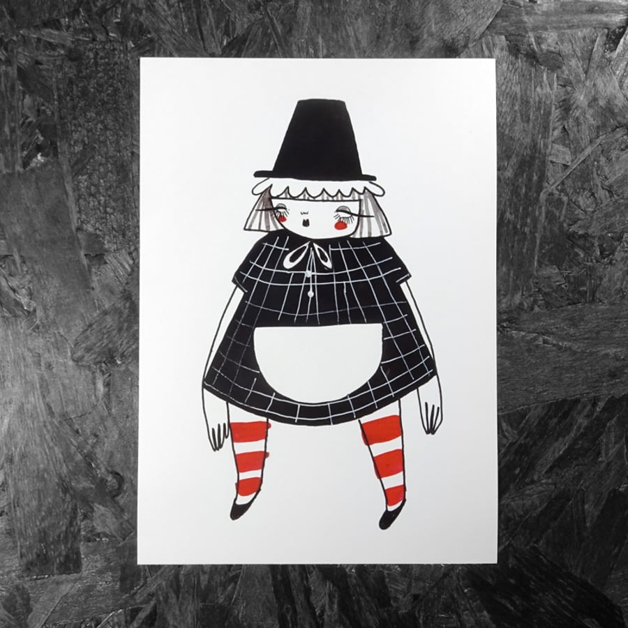 Little Welshie: Small Poster Print