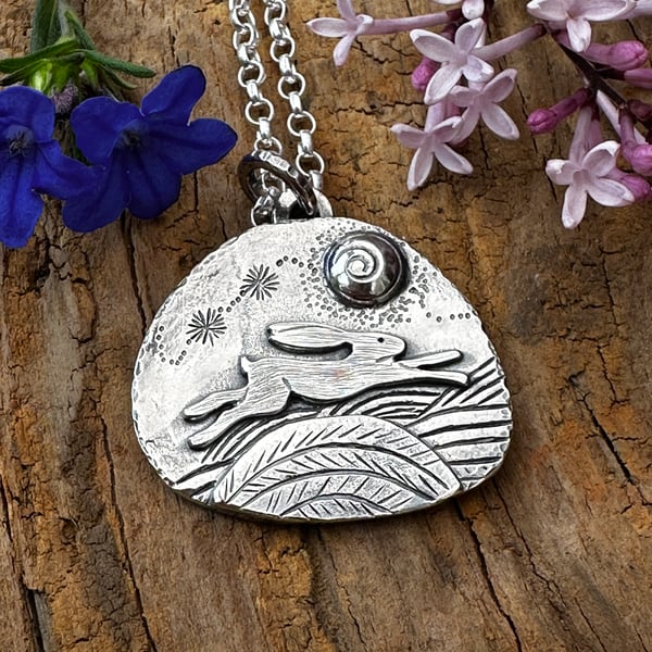 Running Hare Pendant