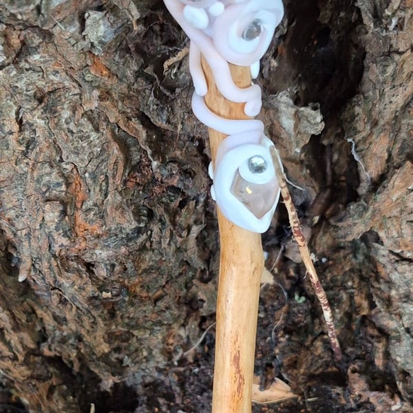 Ash Polymer Clay Art Wand Spells Witch