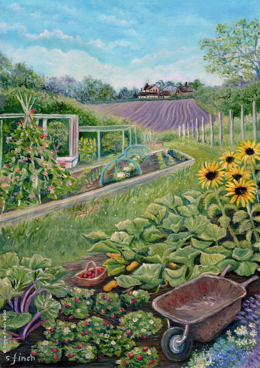 Escape to the Allotment - Limited Edition Giclée Print