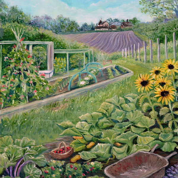 Escape to the allotment Limited Edition Giclée Print