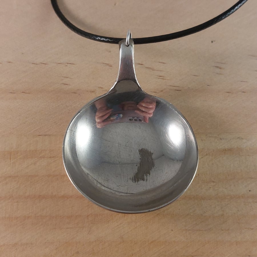 Upcycled Silver Plated Spoon Necklace (SPN102504)