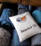 freehand embroidered lavender bag sachet hanging decoration BEARDED TIT - Image 10