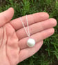 Real Pearl Necklace - Unique Freshwater Pearl Pendant - Bridal Jewellery