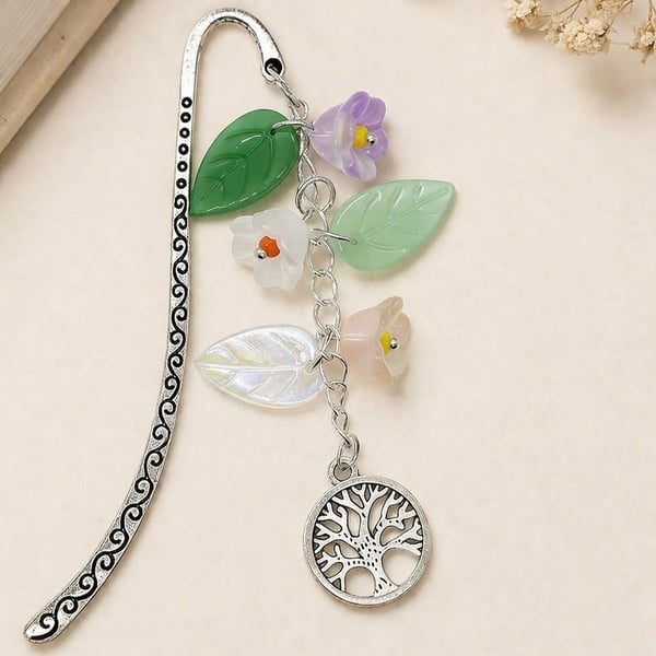 Bookmark with Tree of Life Charm