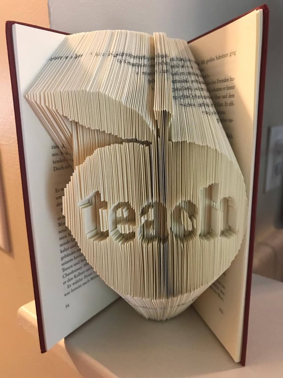 Teach Apple COMBI Book Folding Pattern - EMAILED PDF PATTERN