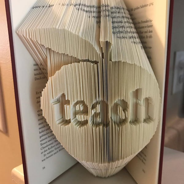 Teach Apple COMBI Book Folding Pattern - EMAILED PDF PATTERN