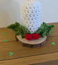 White Candle Centerpiece, Artificial Candle, Christmas Dec - Image 5