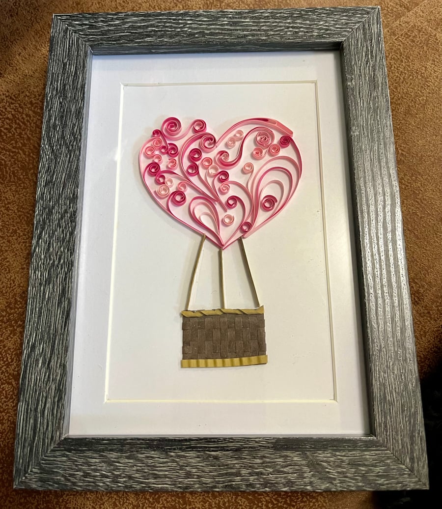 Quilled paper wall art