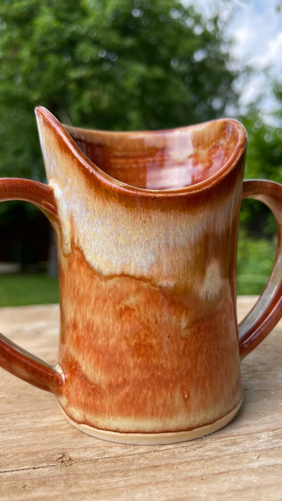 MadeWithMud DigniTEA Double Handled Cut out (nose) Mug