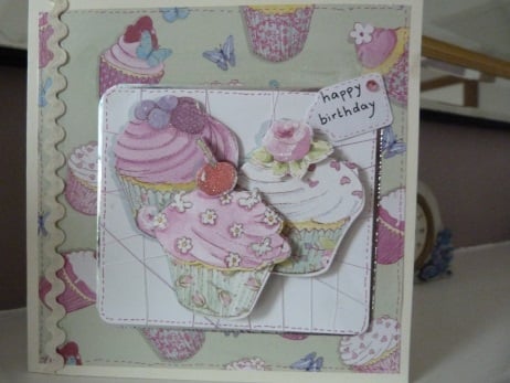 Cupcake Trio Birthday Card