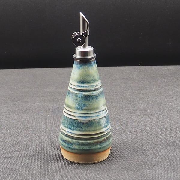 Oil or vinegar drizzler, homemade pottery