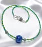 Ceramic Beads and Seed Bead Necklace
