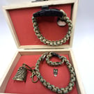 Bikers Gift Box, Bikers Bell Gremlin Bell, Paracord Bracelet , Paracord Lanyard