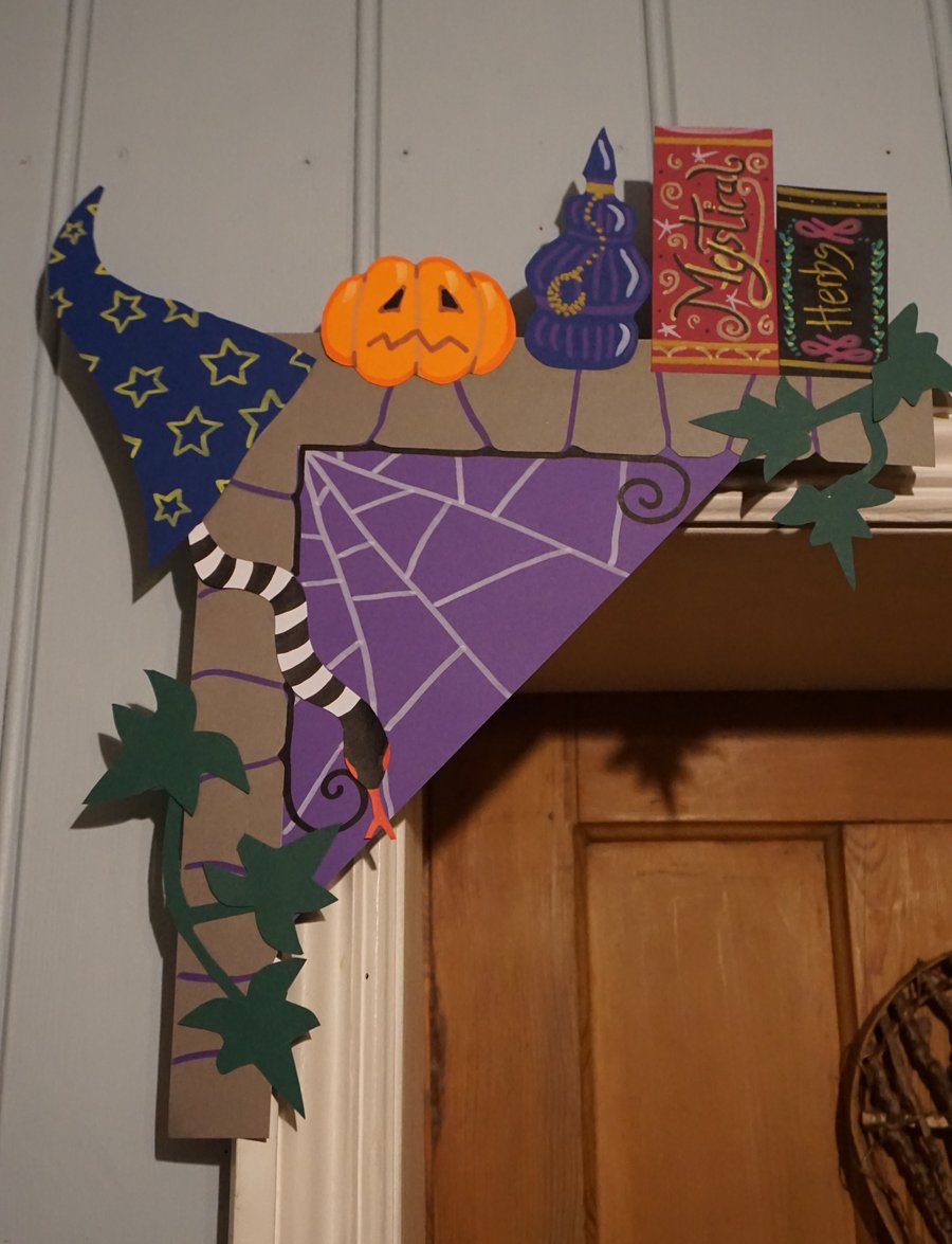 Hand made Halloween or Autumn corner decoration