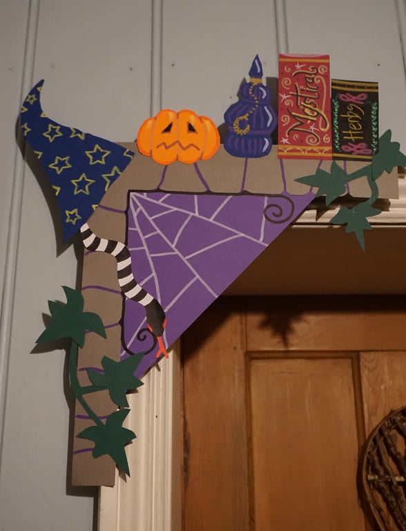 Hand made Halloween or Autumn corner decoration