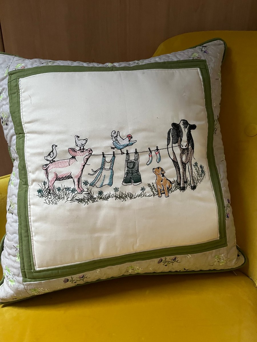 Down on the farm cushion
