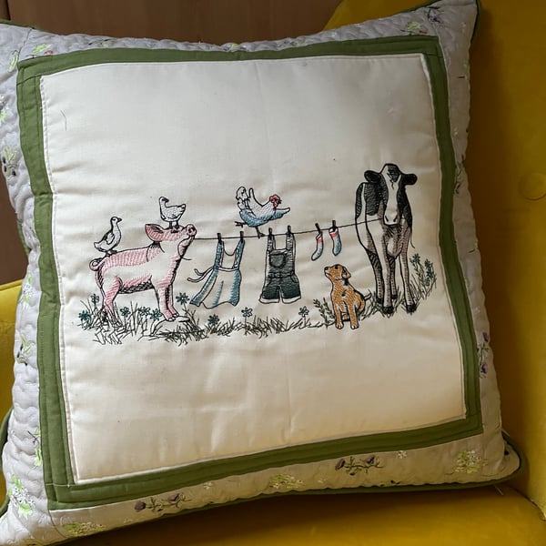 Down on the farm cushion