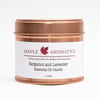 Maple Aromatics Bergamot and Lavender Soy Wax Rose Gold 150g Candle Tin