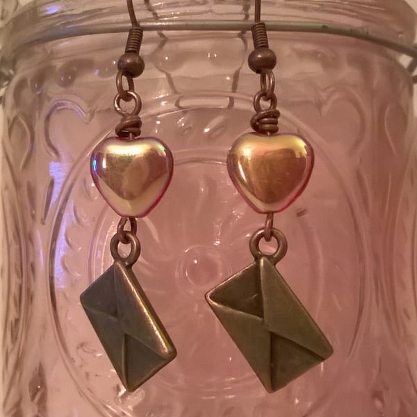 Love letter earrings