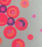Abstract Geometric Collage A4 Risograph Print  - Vibrant Fluorescent Wall Art - Image 4