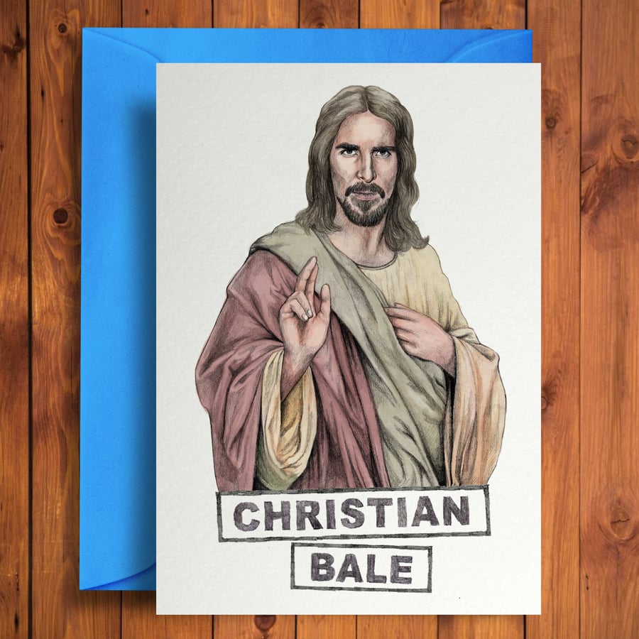 Christian Bale - Funny Birthday Card