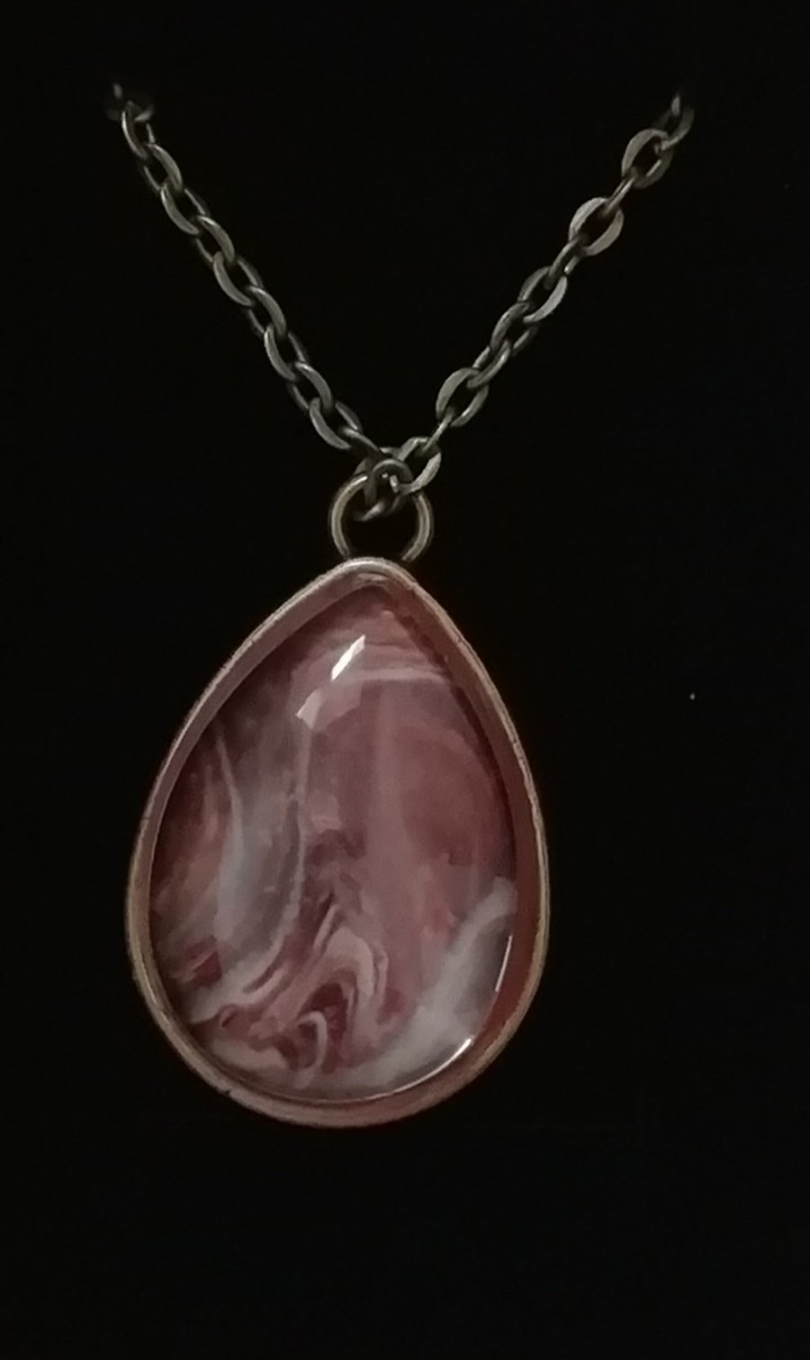 Marble clay pendant
