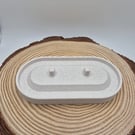 Serenity Toothbrush Holder, White Marble with Chestnut Flex, bathroom storage