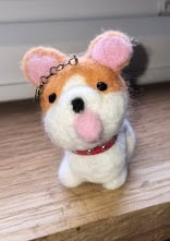 Needle Felted Corgi – Handmade Wool Dog Miniature – One of a Kind