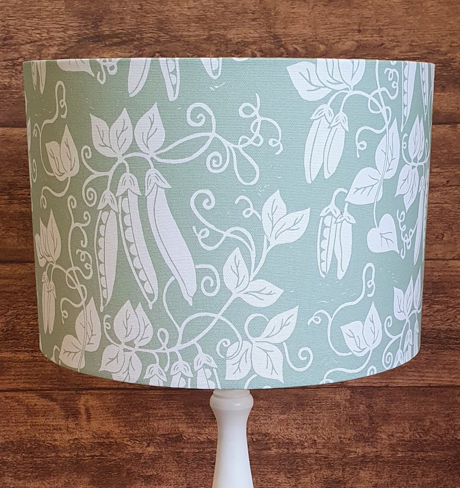 Green Pea 30cm drum lampshade