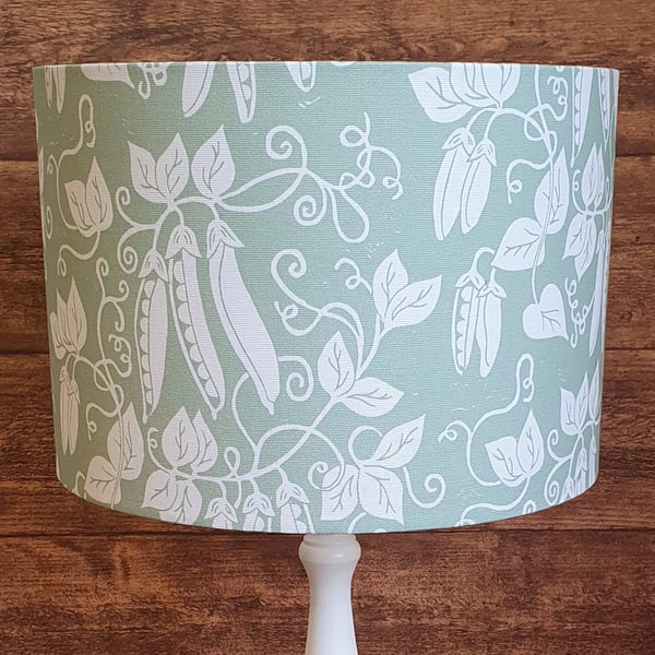 Green Pea 30cm drum lampshade