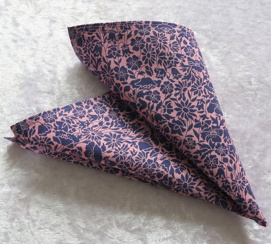 Pocket Square, Liberty Lawn handkerchief, gent's handkerchief