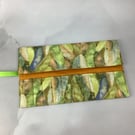Dragonfly wings fabric brush roll, Dragonflies pencil wrap, Tool wrap,  Handmade
