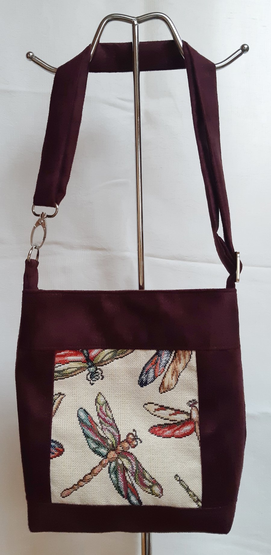 Plum dragonfly bag