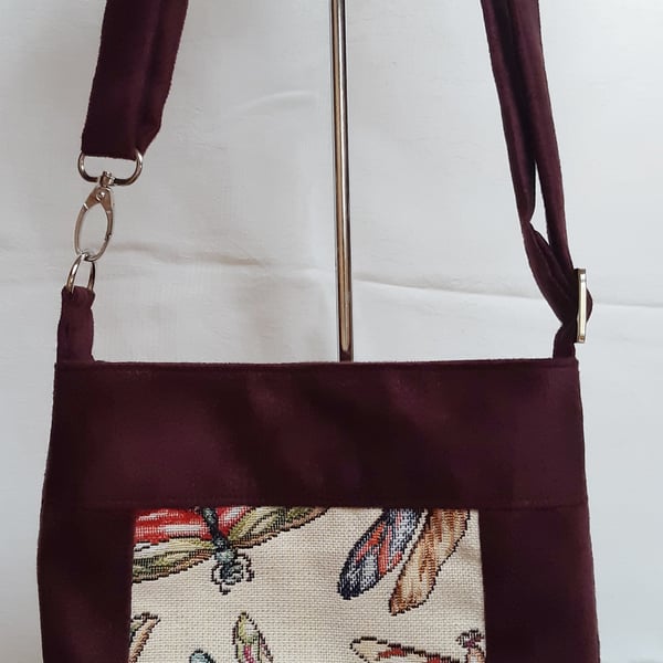 Plum dragonfly bag