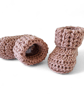 Crochet Baby Booties with V-Stitch Cuff – Handmade Newborn Gift  - Image 3