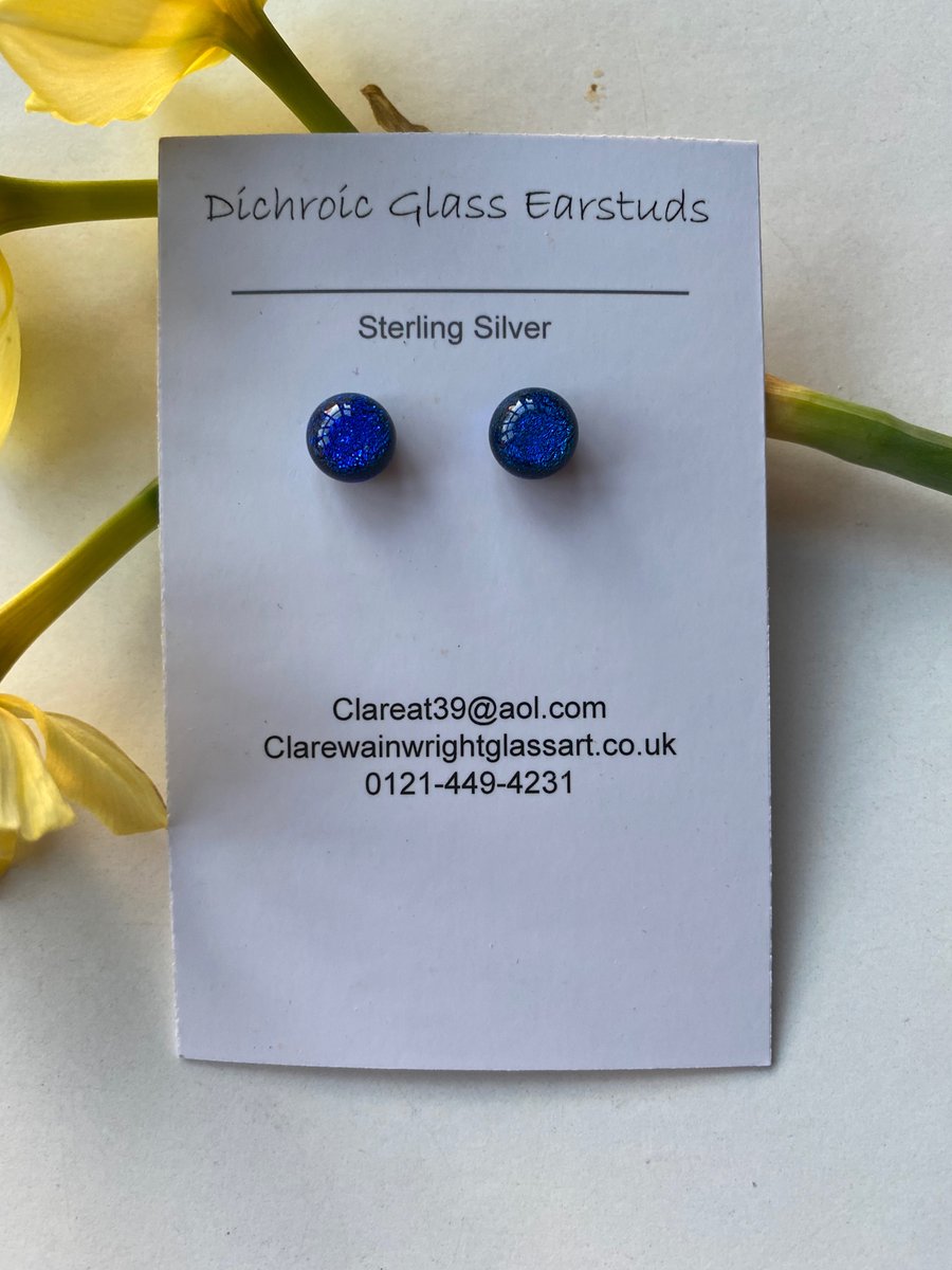 Dichroic Glass Earrings