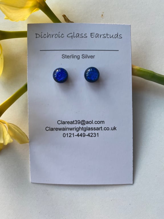 Dichroic Glass Earrings