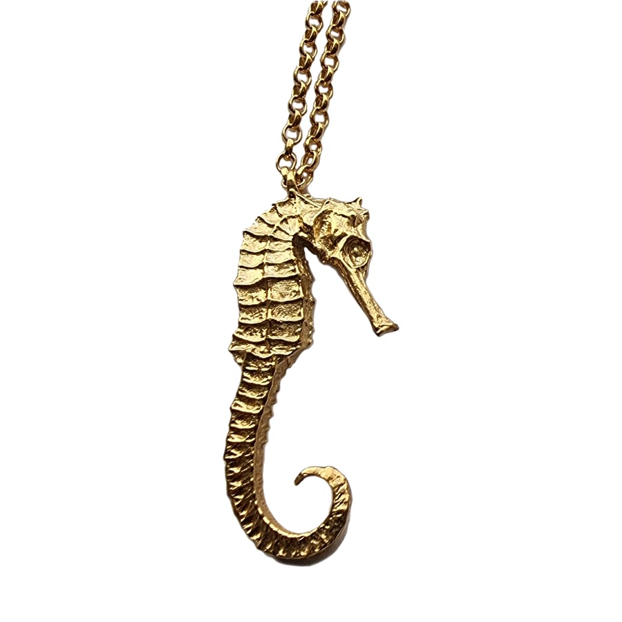 Gold Plated Vermeil Seahorse