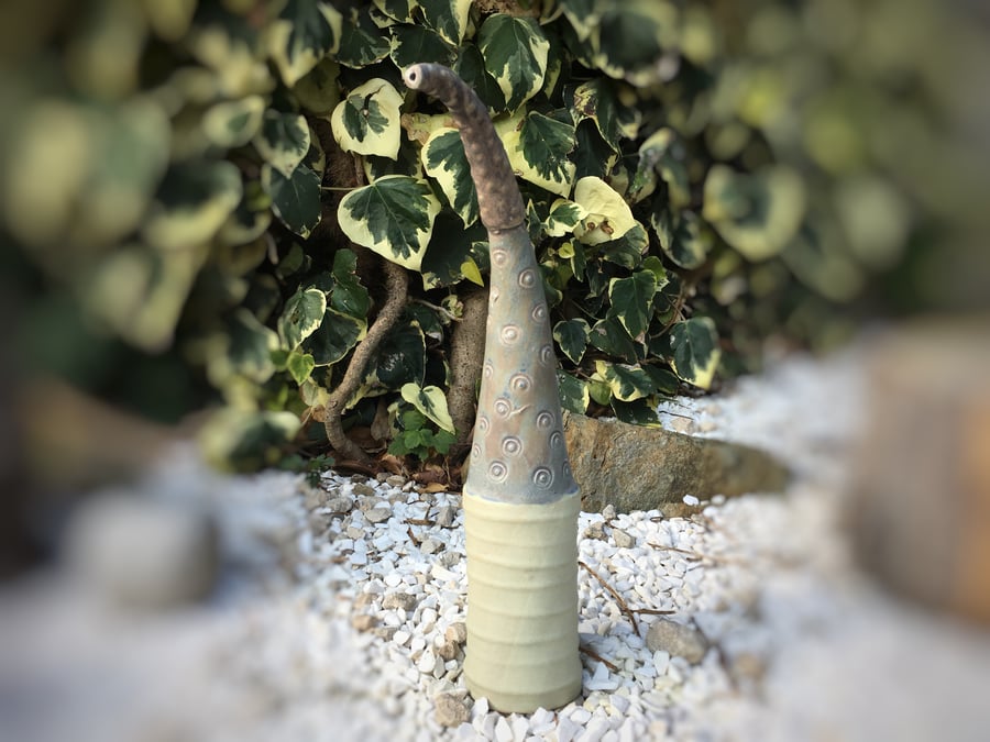 Garden sculpture, ceramic sculpture for indoors or outdoors