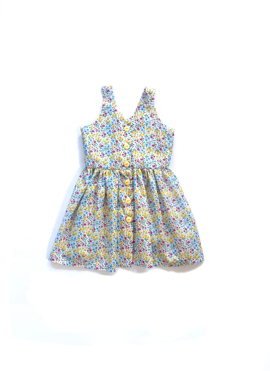 Childrens Floral Summer Dress - Girls Dresses Ages 1-8 years