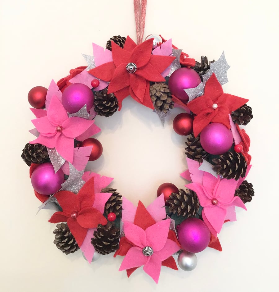 Christmas Wreath For Your Door Beautiful Everlasting Handmade Wreath