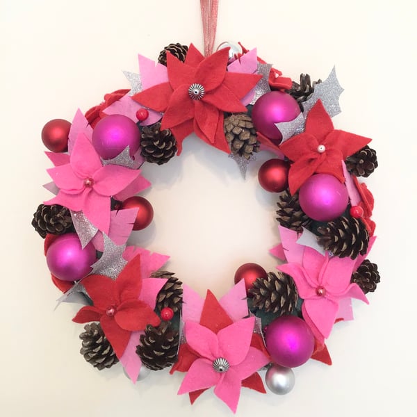 Christmas Wreath For Your Door Beautiful Everlasting Handmade Wreath