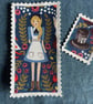 Fabric Postage Stamps - Alice in Wonderland - Image 2