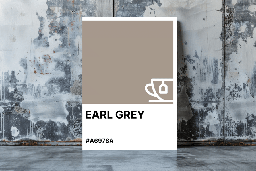 EARL GREY Greeting Card – Colour Swatch Series (A6, Blank Inside)