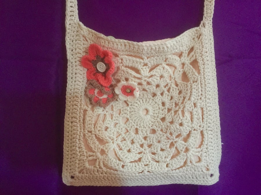 Shoulder crochet bag