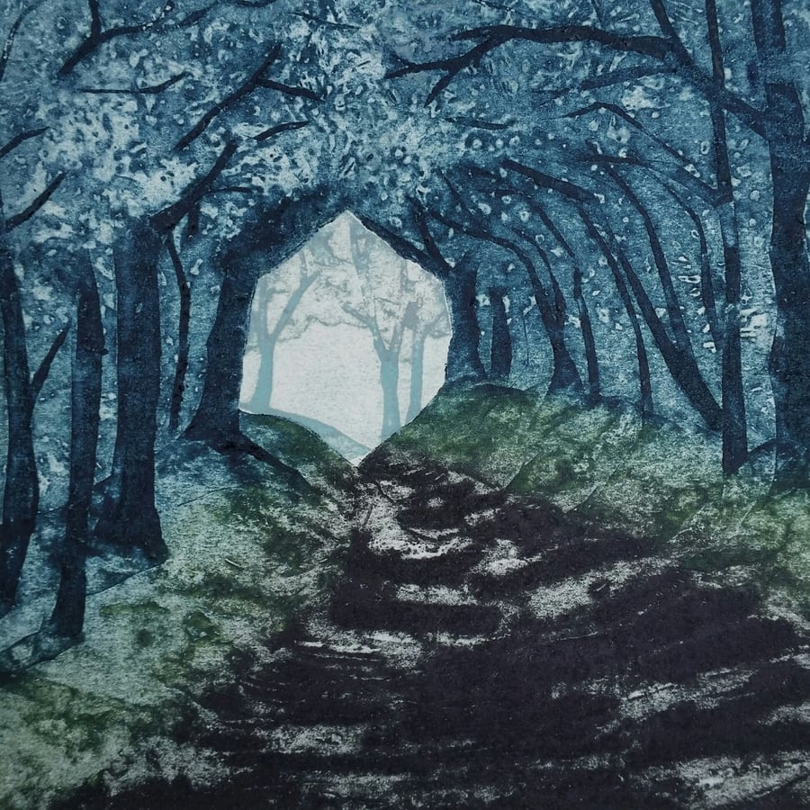  Collagraph Print - The Holloway - A limited edition print