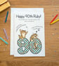 Funny Cat 90th Birthday Card, Sarcastic Feline Milestone, Cat Lovers Gift, A5 