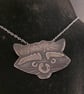 Sterling Silver Raccoon Necklace - Image 10