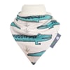 ORGANIC Baby Bandana Dribble Bib in ALLIGATORS - An ECO GIFT IDEA from BellaOski